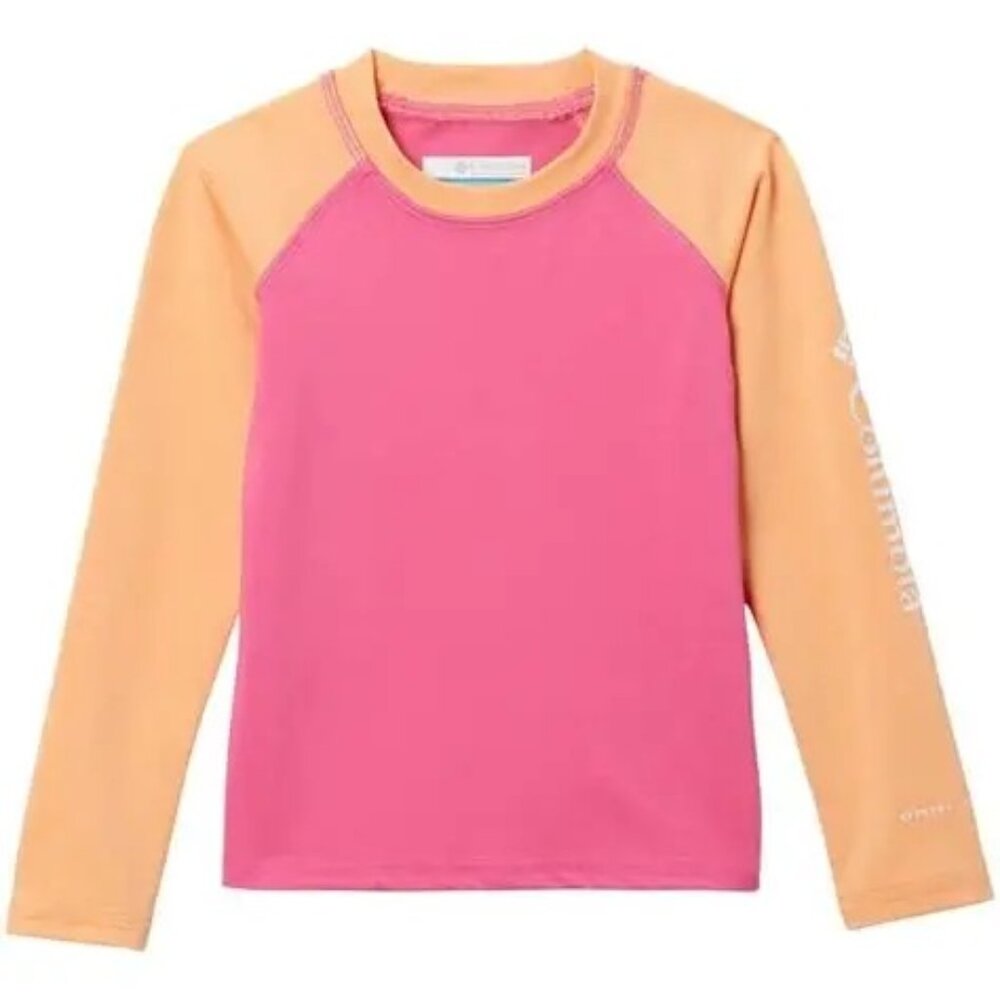 NWT Columbia Youth Sandy Shores LS Sunguard- Wild Geranium